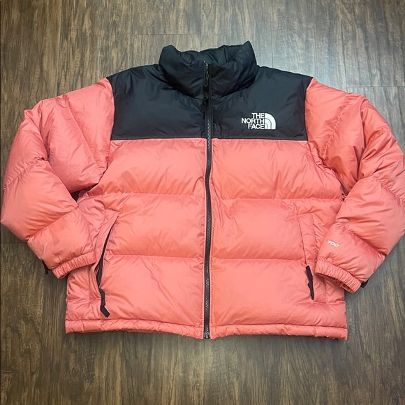 The North Face 1996 Retro Nuptse 700 fill Jacket Puffer black coral Pink XL - Picture 3 of 16